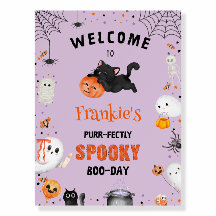 Purr-fect Griezelige Boo-dag Kat Halloween
