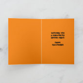 Purr-fect Griezelige Nacht naar Van Gogh stijl Hal Feestdagen Kaart (Binnen)