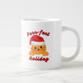 Purr‑fect Holiday Christmas Cat Lover Mug  Grote Koffiekop (Rechts)