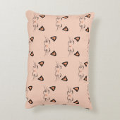 Purr-fect Kitty Floating Cat Face  Accent Kussen (Achterkant (Verticaal))