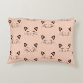 Purr-fect Kitty Floating Cat Face  Accent Kussen (Achterkant)