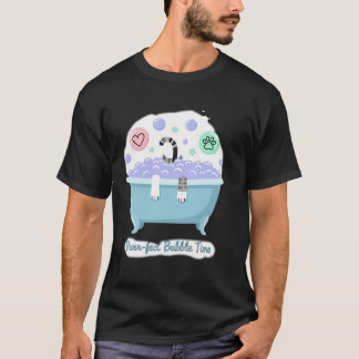 Purr-fecte bubbel-tijd kat t-shirt