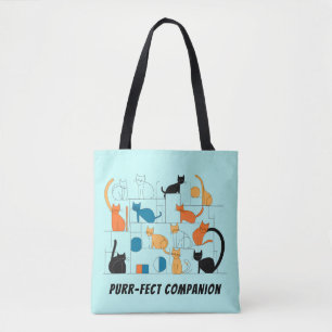 Purr-fecte Gezellen Kat Tassen Tas