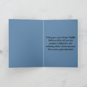 Purr-fecte Halloween-groet met lieve kattenvrouw Kaart (Binnen)