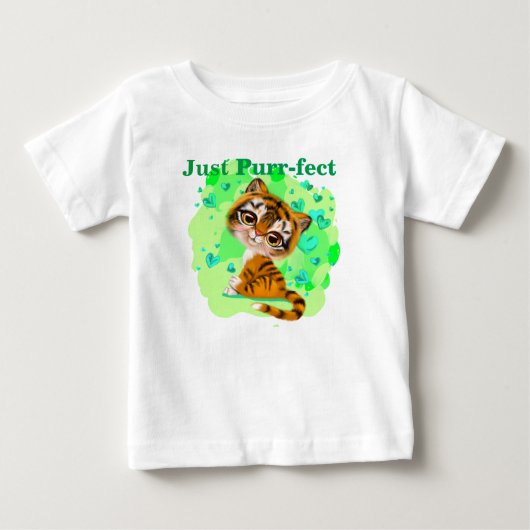 Purr-fecte Kitten Baby T-shirt (Voorkant)