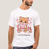 Purr-fecte Liefe T-Shirts voor Koppels (Voorkant)