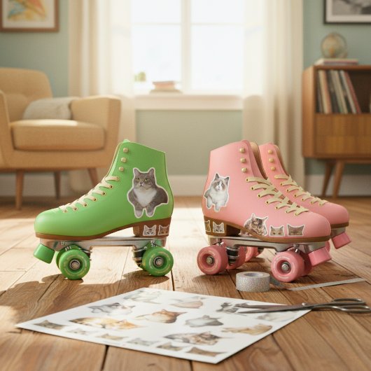 Purr-fecte metgezellen: Malle poes sticker! Sticker