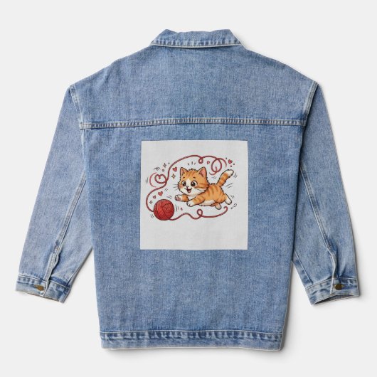 Purr-fecte Speelgoed Denim Jacket (Achterkant)