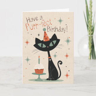 Purr-fecte verjaardagskaart kaart