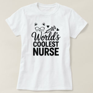 Purr-fecte verpleegster tee – Voor kat-lievende zo T-shirt