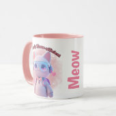 Purr-fectly Meow-nificient Cat Mug Mok (Voorkant links)