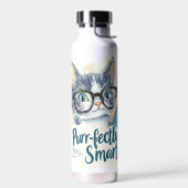 🐱 Purr-fectly Smart 📚 Waterfles (Links)