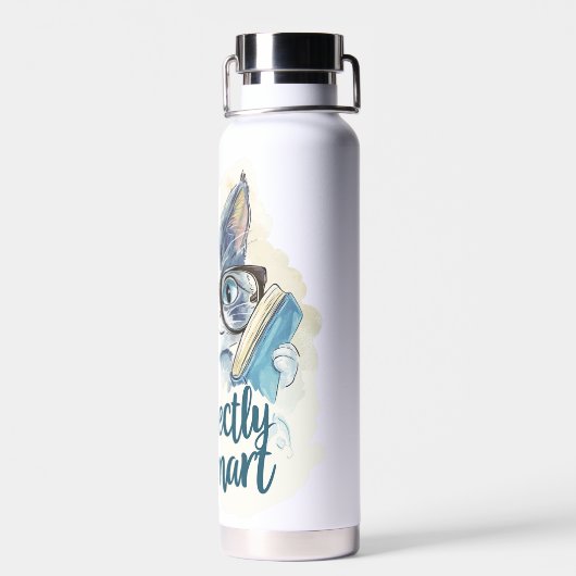 🐱 Purr-fectly Smart 📚 Waterfles (Achterkant)