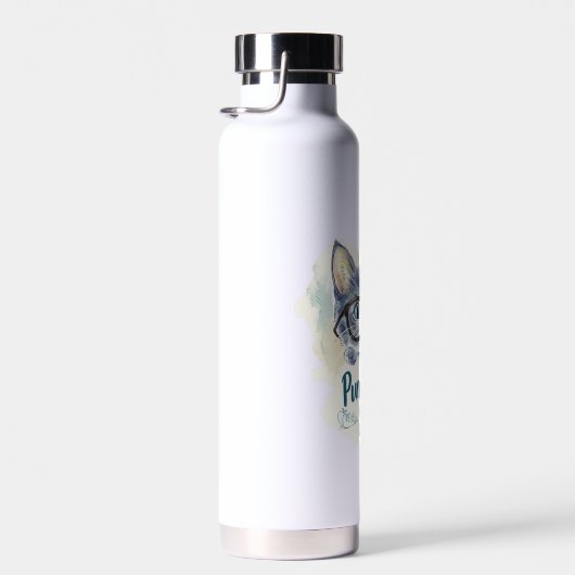 🐱 Purr-fectly Smart 📚 Waterfles (Rechts)