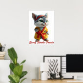 Purr‑fessional Painter Poster (Thuiskantoor)