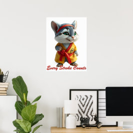 Purr‑fessional Painter Poster