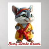 Purr‑fessional Painter Poster (Voorkant)