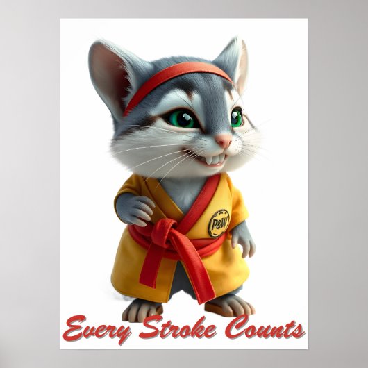 Purr‑fessional Painter Poster (Voorkant)