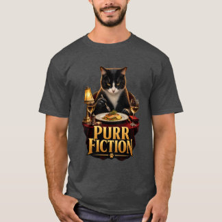 Purr Fiction Kat Komedie T-shirt
