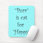 purr is kat voor geluk muismat (Met muis)