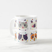 'Purr More, Hiss Less' Cat Mug – Perfect Gift Koffiemok (Voorkant links)