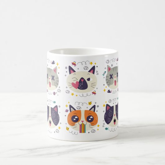 'Purr More, Hiss Less' Cat Mug – Perfect Gift Koffiemok (Center)