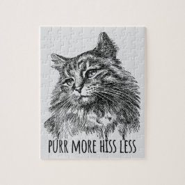 Purr More Hiss Less Pretty Kitty Legpuzzel