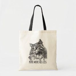 Purr More Hiss Less Pretty Kitty Tote Bag