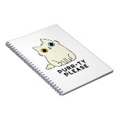 Purr-ty Alsjeblieft Grappige Kitty Kat Grappenmake Notitieboek (Rechterzijde)