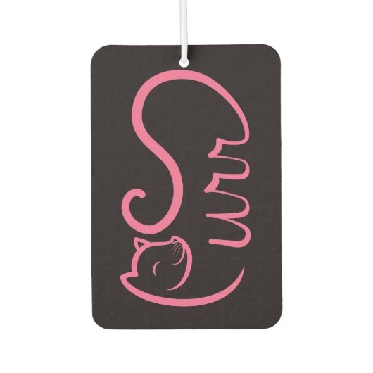 Purr Typografie ROZE Luchtverfrisser (Voorkant)