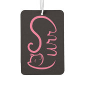 Purr Typografie ROZE Luchtverfrisser (Achterkant)