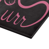 Purr Typografie ROZE Snijplank (Hoek)