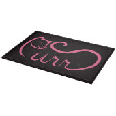 Purr Typografie ROZE Snijplank (Hoek)