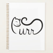 Purr Typografie ZWART Planner (Voorkant)