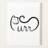 Purr Typografie ZWART Planner (Achterkant)