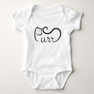 Purr Typografie ZWART Romper