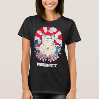 Purramedic Cat Paramedic Kitten EMT Cat mam 2 T-shirt