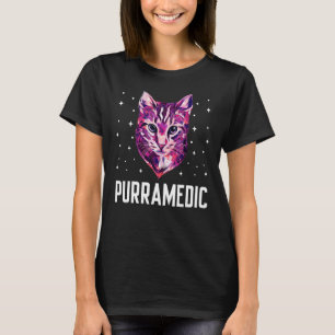 Purramedic Cat Paramedic Kitten EMT Cat mam 4 T-shirt