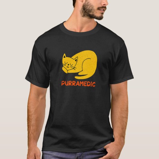 Purramedic Cat Paramedic Kitten EMT Cat Mom 1 T-shirt (Voorkant)