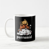 Purramid Cat Pyramids Cute Kitten Koffiemok (Links)