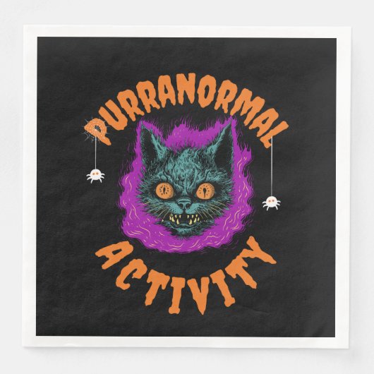 🕷️ Purranormal Napkins 🐾 Servet (Voorkant)