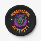 🎃 Purranormal Party! 🕸️ Papieren Bordje (Voorkant)