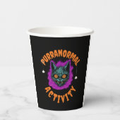 👻 Purranormal Sips! 🐱 Papieren Bekers (Achterkant)