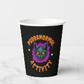 👻 Purranormal Sips! 🐱 Papieren Bekers (Voorkant)