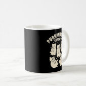 Purranormale activiteit Cute Halloween Katten Koffiemok (Voorkant rechts)