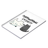 Purranormale activiteit Funny Halloween kat grap  Notitieboek (Linkerzijde)