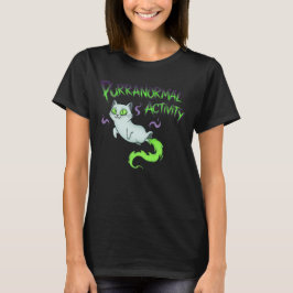 Purranormale activiteit Halloween kat T-shirt