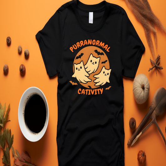 Purranormale activiteit Retro Ghost Halloween T-shirt