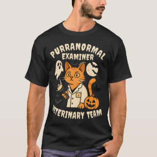 Purranormale onderzoeker Veterinair Team Halloween T-shirt