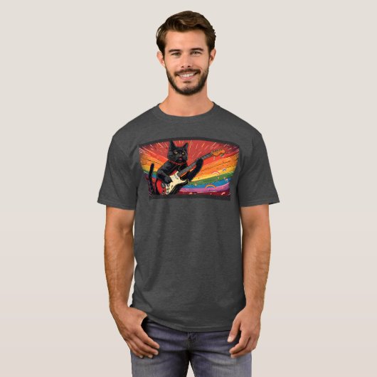 PURRCRAFT Rock Out for Pride T-shirt (Voorkant volledig)